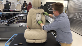 I Can't Look Away From This Guy Gutting A Mercedes-Benz S-Class Seat